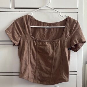 Aritzia Women's Brown Top